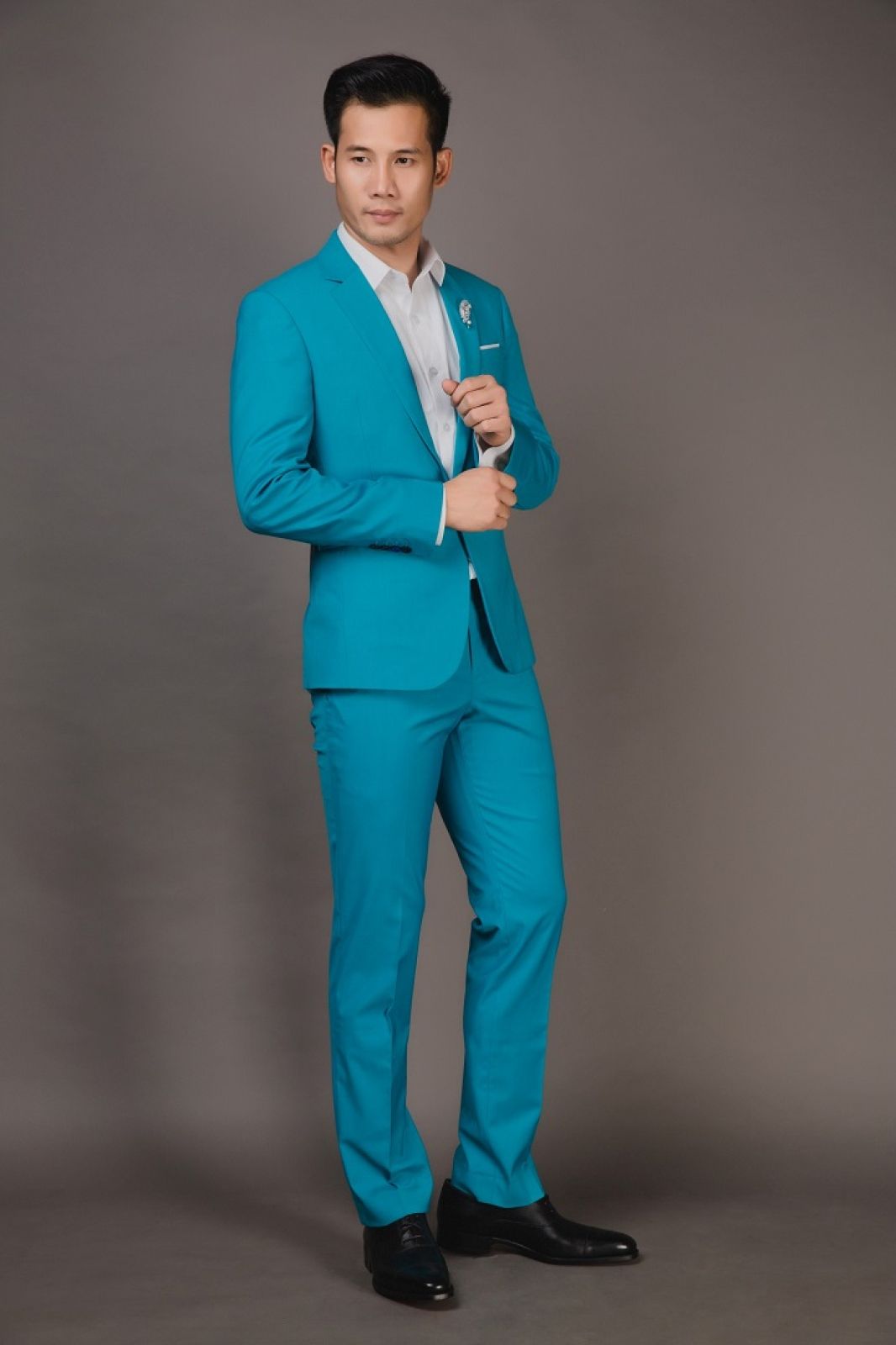 Turquoise 2 Pieces Suit